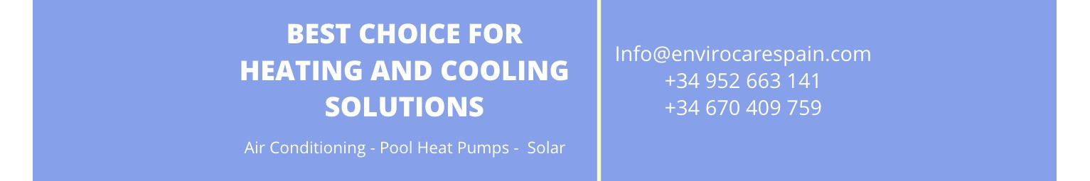 Air conditioning, heating, solar and pool heating